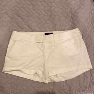 White booty shorts